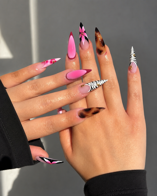 Nail art rouge