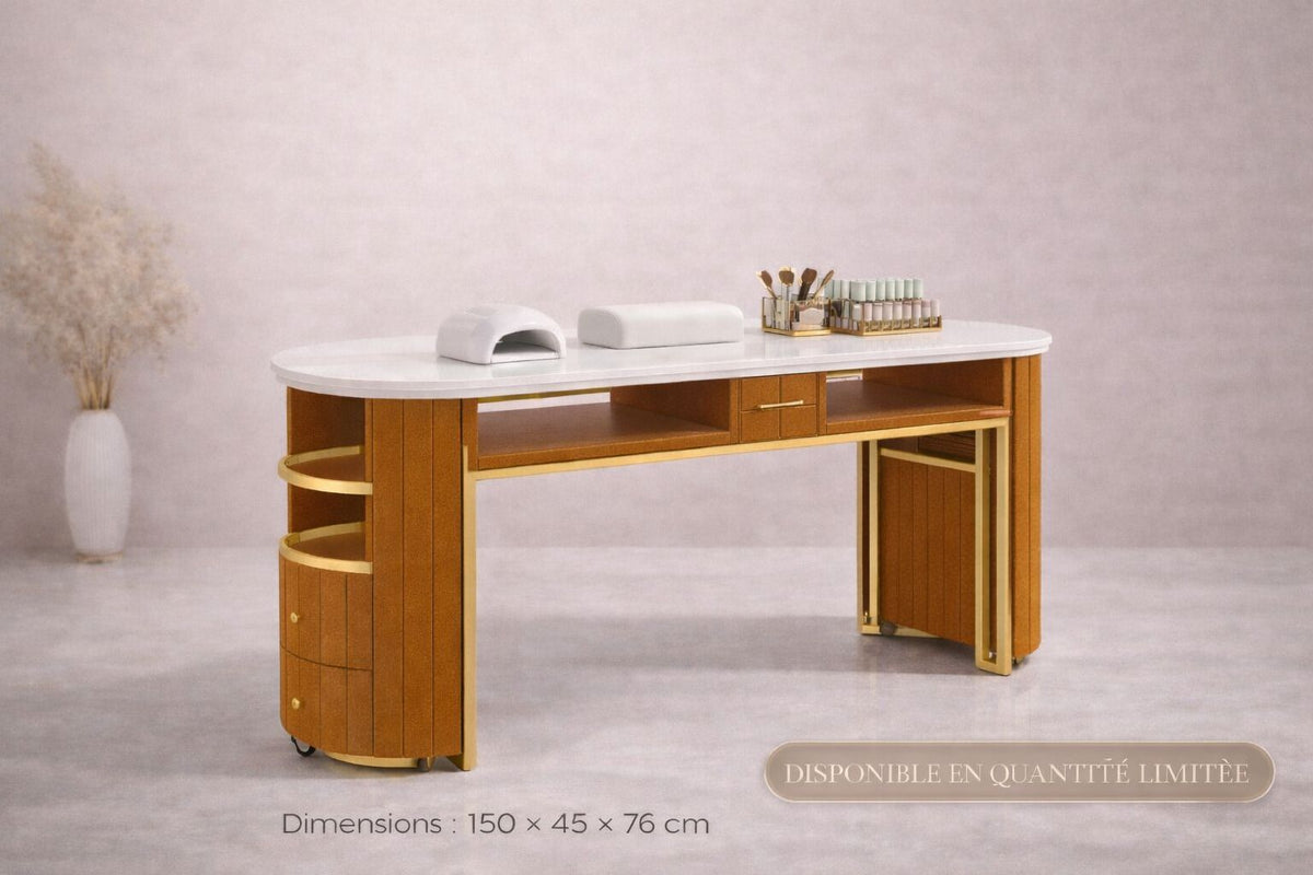 XS-04 TABLE DE MANUCURE DOUBLE Monde de l'Esthétique