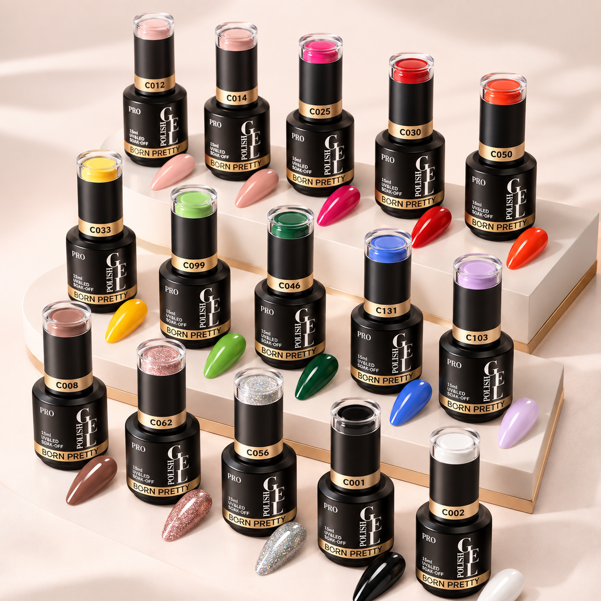 Vernis semi-permanent à l'unité (60 couleurs disponibles) LE MONDE LESTHETIQUE
