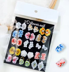 DECORATION LOT FLEURS 3D