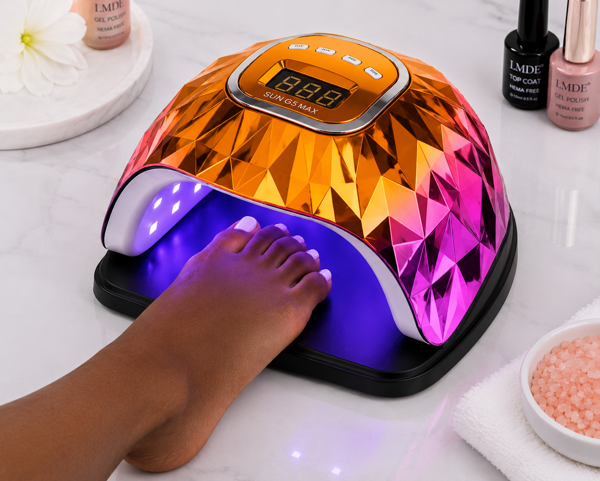 SUN G5 MAX Jaune Rose — pied en catalyse