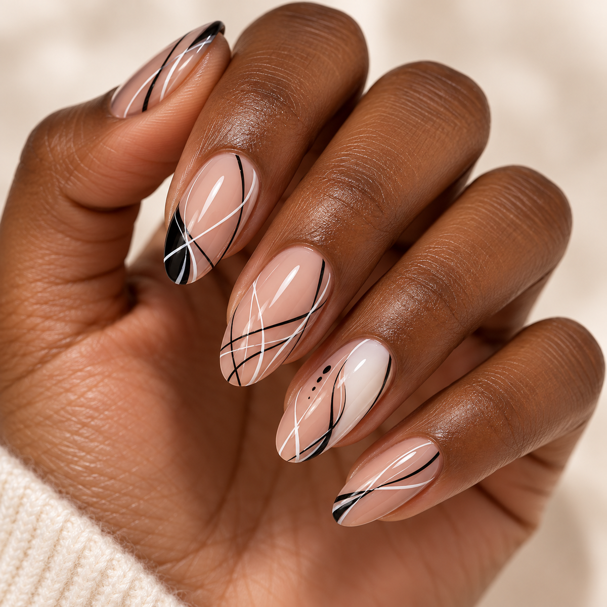Spider Gel VENDEENI 10 g – Gel Nail Art Filament Noir & Blanc LE MONDE LESTHETIQUE