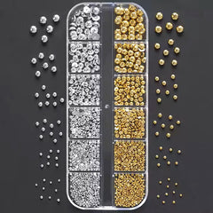 DECORATION PERLE RONDE DORE/ARGENTE