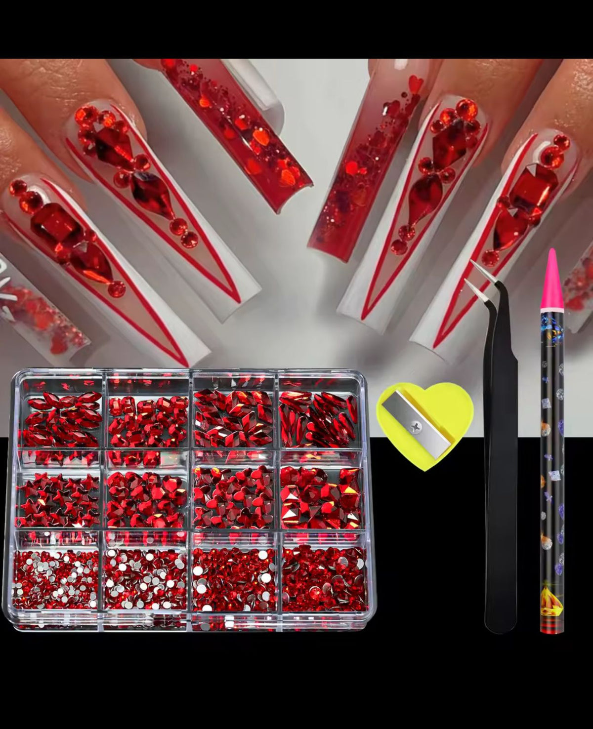 LOT STRASS AVEC PINCE intégrée LE MONDE LESTHETIQUE