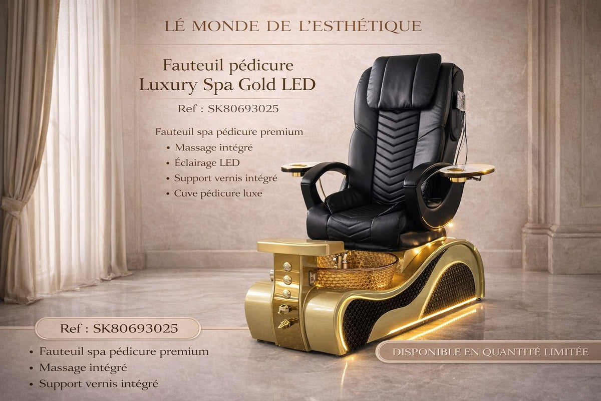 SK-8069-3025 SPA PEDICURE GOLD NOIRE Monde de l'Esthétique