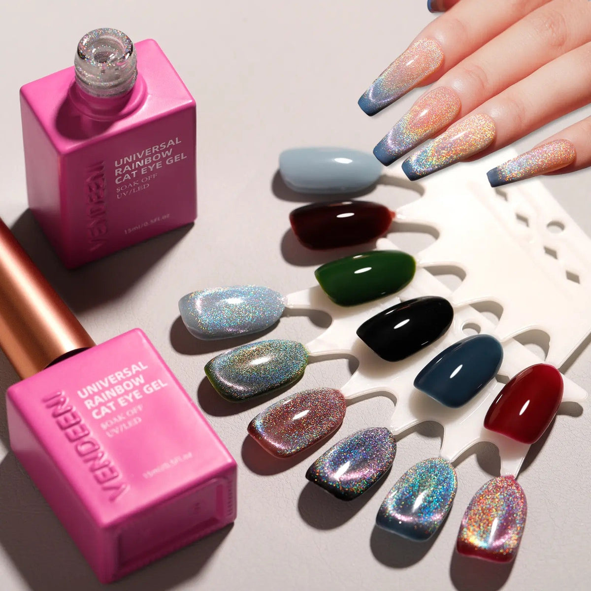 UNIVERSAL RAINBOW CAT EYE GEL ROYALPEDINIALS DISTRIBUTION
