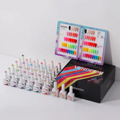 BOX COLORS 36 couleurs + TOP COAT +BASE+MATTE TOP