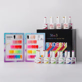 BOX COLORS 36 couleurs + TOP COAT +BASE+MATTE TOP ROYALPEDINIALS DISTRIBUTION