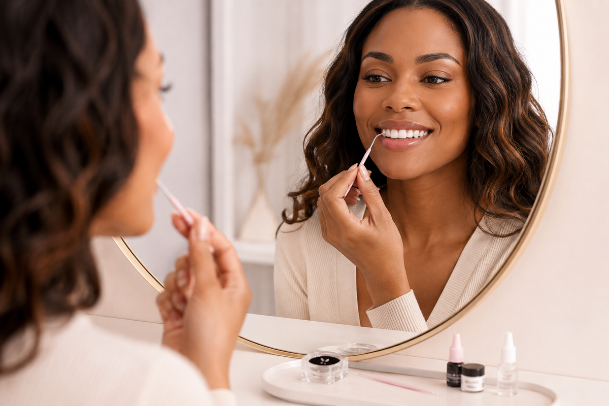 Si tu as le bon materiel, si. Sinon, n'importe quel nail artist peut le poser.