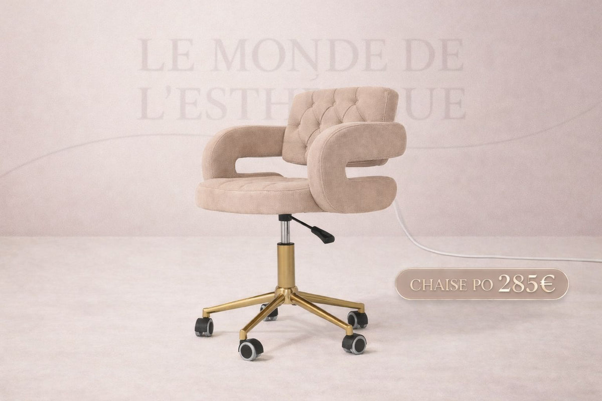 XS-C41 CHAISE PRO AVEC DOSSIER ET REPOSE MAIN VELOUR LE MONDE LESTHETIQUE