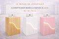 XS-RE04 COMPTOIR BOIS LUMINEUX LED BLANC