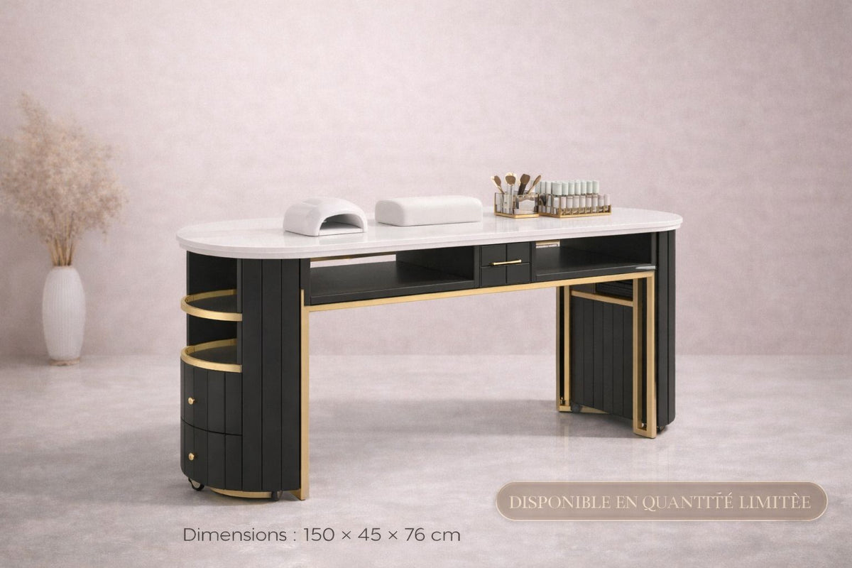 XS-04 TABLE DE MANUCURE DOUBLE Monde de l'Esthétique