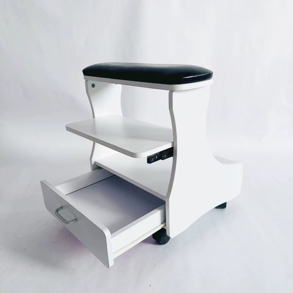 REPOSE PIED AVEC PLACARD DE RANGEMENT