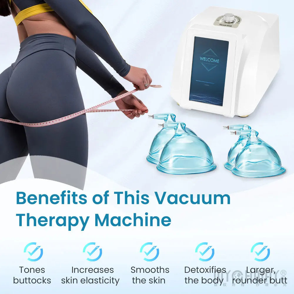 Vacuum Butt Lift Machine Strong Suction 73Kpa Larger Vacuum Cups for Beautysalon