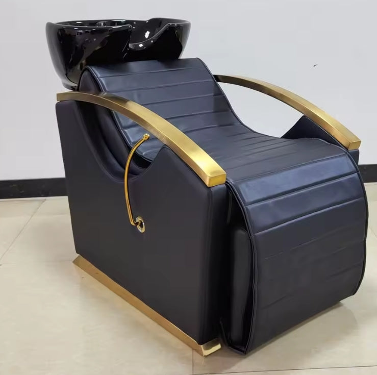 XS-S01 FAUTEUIL BAC A SHAMPOING NOIRE LE MONDE LESTHETIQUE