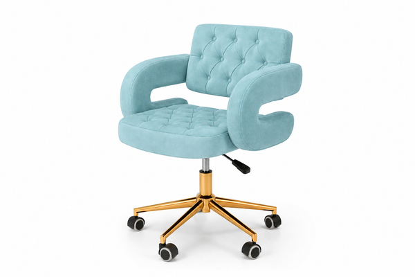 Chaise Professionnelle Velours Bleue – XS-C41