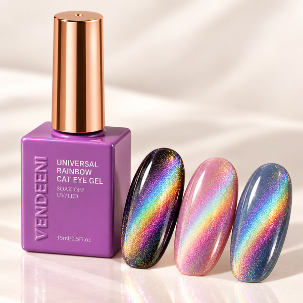 Rainbow Cat Eye Gel Holographique 15 ml – Vendeeni