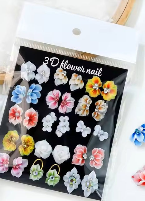 DECORATION LOT FLEURS 3D