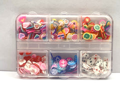 PETIT FLEURS ACRYLIQUE ROSE/BLANC