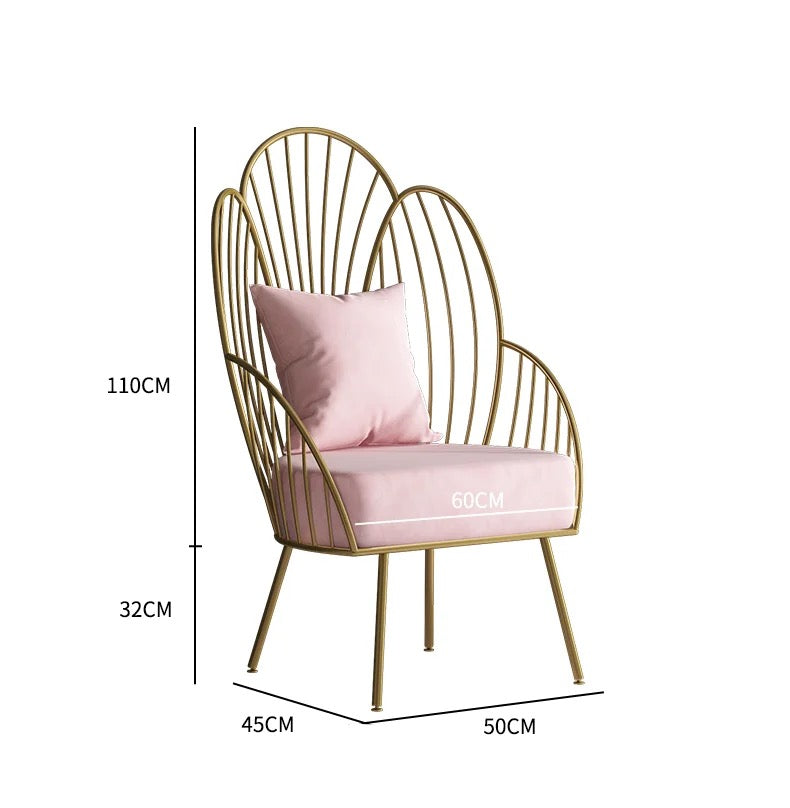 CHAISE FLEURE ALLIAGE