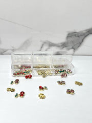 DECORATION CERISES ROUGE, ROSE, DOLAR