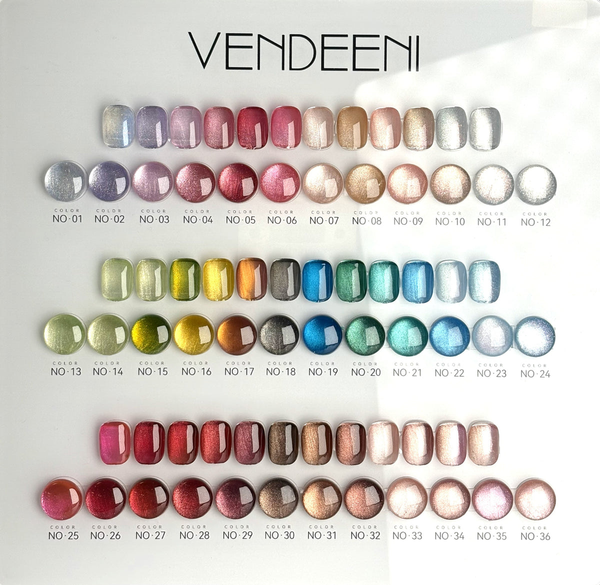 VENDEENI 36 COULEURS CAT EYE LE MONDE LESTHETIQUE