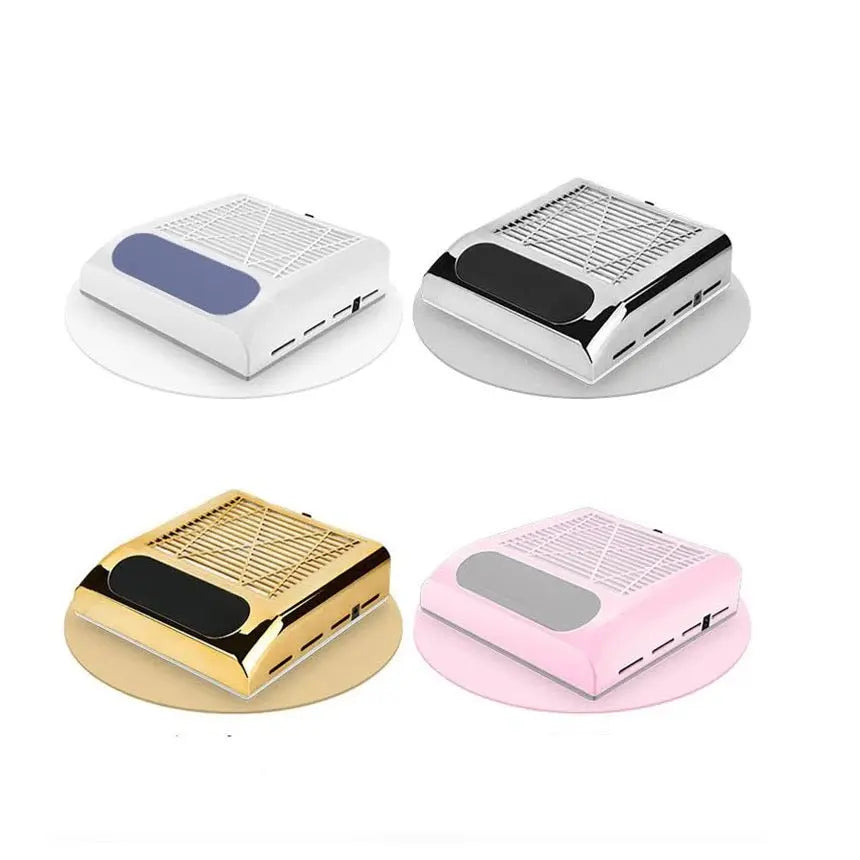1. Allume l'aspirateur avant de commencer. 2. Prépare l'ongle avec ponceuse + embout. 3. Applique tes produits couche par couche. 4. Lime et forme — l'aspirateur capte toutes les poussières. 5. Cleaner pour la finition. Poste propre, cliente satisfaite, toi protégée.