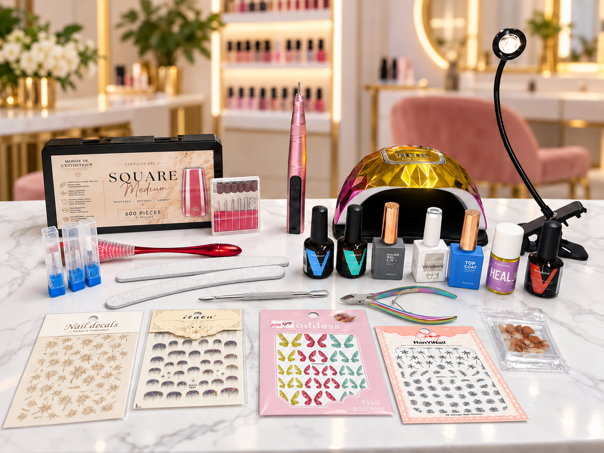 KIT DÉBUTANT GEL X COMPLET MAISON + Formation 2H (Offerte) Monde de l'Esthétique