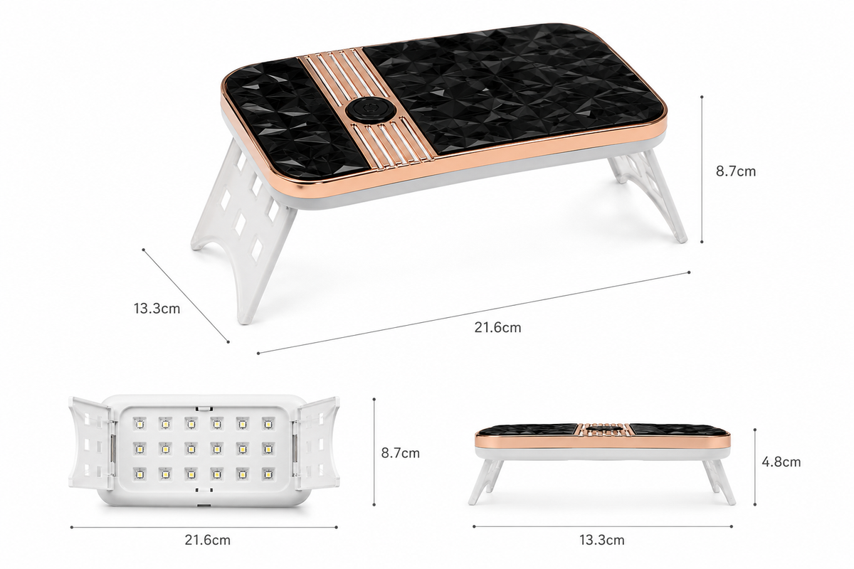 Mini Lampe Noir SK-Diamond — dimensions compactes