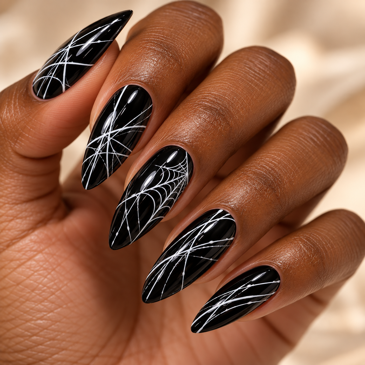 Spider Gel VENDEENI 10 g – Gel Nail Art Filament Noir & Blanc LE MONDE LESTHETIQUE
