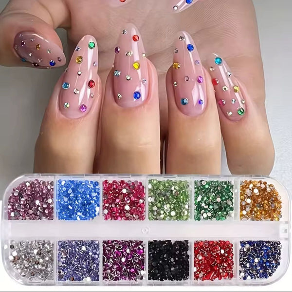 LOT STRASS PAILLETE COLORIE