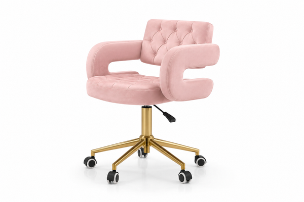 Chaise Professionnelle Velours avec Dossier Ergonomique et Repose-Main – XS-C41
