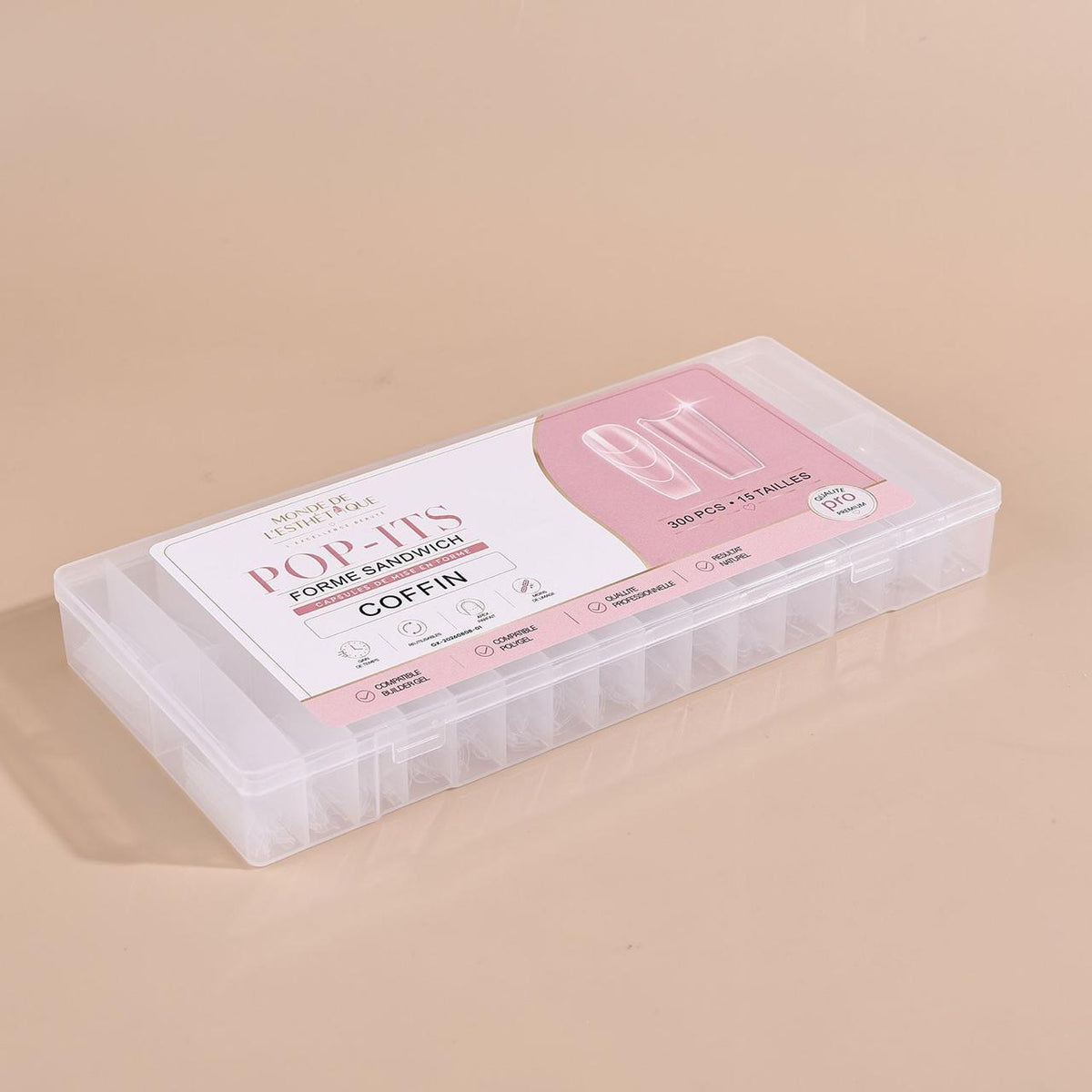 CAPSULE SANDWICH NAIL FORM COFFIN Monde de l'Esthétique