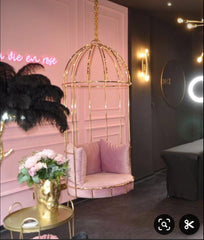 CHAISE EN FORME DE CAGE DISGN