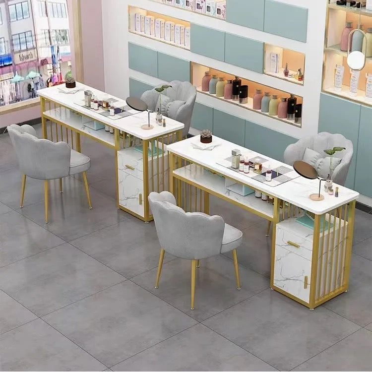 TABLE DE MANUCURE MARBRE 100x45x79 ROYALPEDINIALS DISTRIBUTION