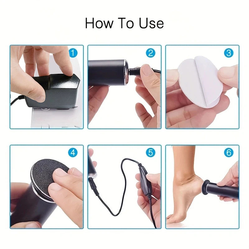 Éliminateur de Callosités Électrique pour Pieds LE MONDE LESTHETIQUE