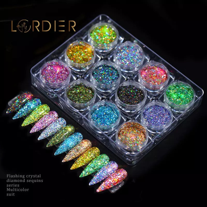 LOT DE PAILLETTE - COULEUR